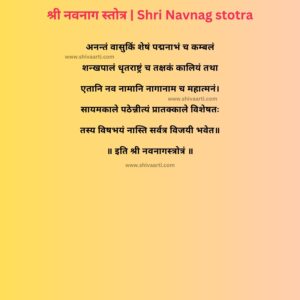 शर नवनग सततर Shri Navnag Stotra In Hindi Lyrics With Pdf And